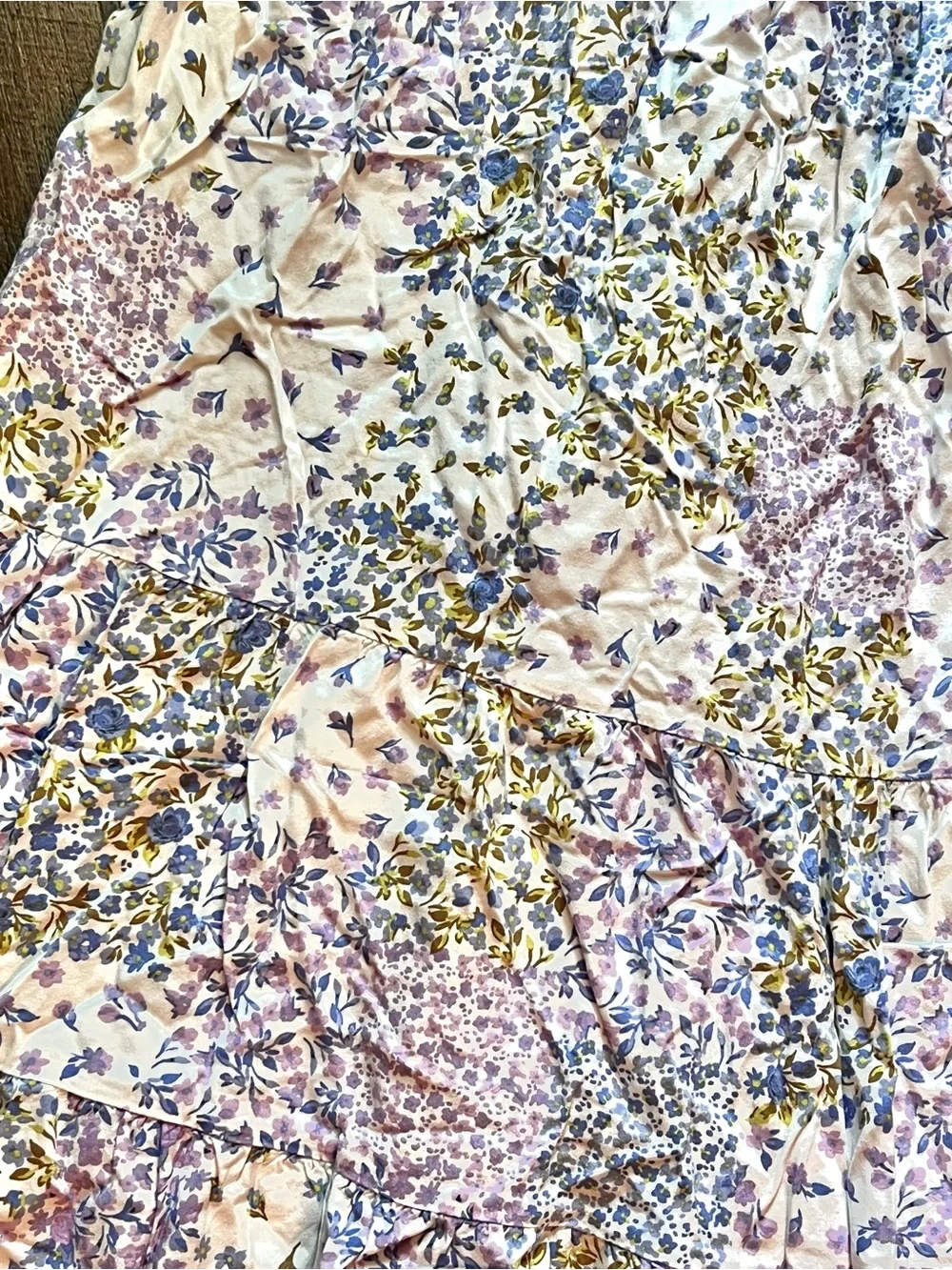 Art Class Girls 7/8 Floral Tiered Maxi Dress Boho Elastic Back
